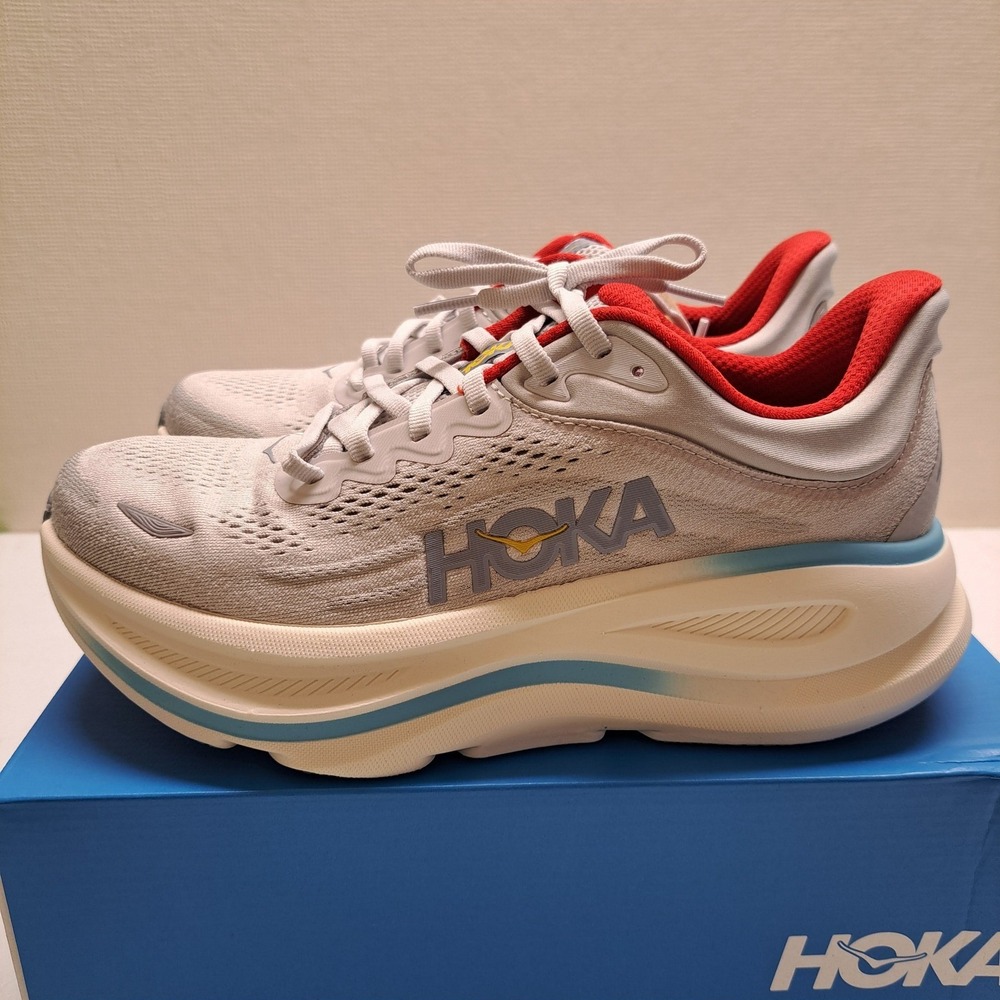 Hoka Womens Sneakers 8B Cosmic Grey Stardust Bondi 9 Running Shoes 2030-2772